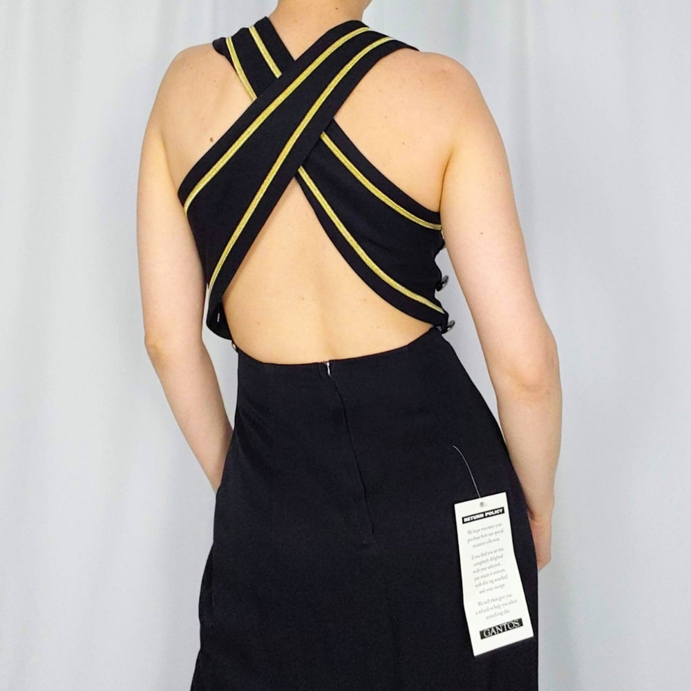 SOLD 90’s backless formal maxi dress - Picture 3 of 5